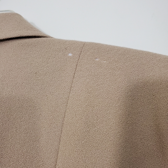 Rafaella 100% Wool Tan Zip Front Jacket, Size 10 - Picture 7 of 11